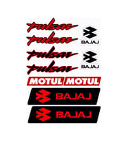 PULSAR A4 STİCKER SETİ KIRMIZI - ETİKET