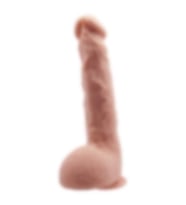 River World G-Spot Özellikli 24 cm'lik Vantuzlu ve Damarlı Süper Gerçekçi Dildo Pe nis