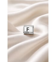 F Harf Charm, Çelik Bileklik Aksesuarı, Kişiye Özel Harf Modülü, Şık & Minimal