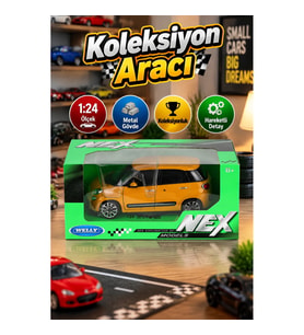 24038 Welly Fiat 500L 1:24 -canrodi Oyuncak