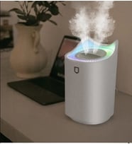 3300ml H2'O Sevimli Kedi Kulaklı Püskürtücü Ultrasonik Masaüstü Gece Lambası/Hava Nemlendirici