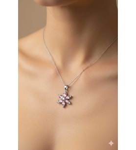 Lotus Çiçeği Kolye