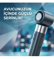 Çok Kademeli Hız Ayarlı Portatif El Fanı, Dijital Ekranlı Sessiz Çalışan Şarj Edilebilir Serinletici