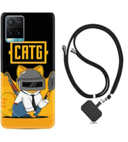 Vivo Y11S Y21S Y20 Y20S Y70 Kılıf Boyun Askılı Silikon Cat G 1677