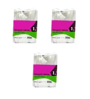 Omeyva Şeffaf Naylon Bakkaliye Torbası Poşeti 3 Kg.lık 25x42 Cm. - 3 Kg. - Ort. 420 Adet - 3 Paket