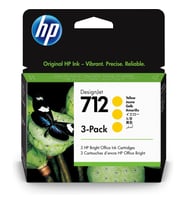 HP 712 Yellow Sarı 29ML 3Lü Paket Plotter Kartuşu 3ED79A