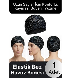 #Bone Konforlu Tasarım Su Geçirmez Kaymaz Spor Yüzücü Havuz Deniz Şapkası Elastik Bez Yüzme Bonesi