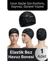 #Bone Konforlu Tasarım Su Geçirmez Kaymaz Spor Yüzücü Havuz Deniz Şapkası Elastik Bez Yüzme Bonesi