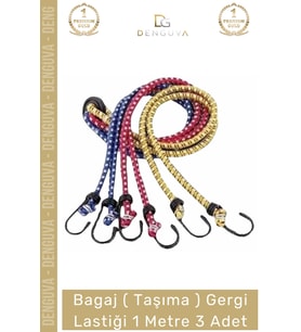 #TaşımaLastği Dayanıklı Esnek Kancalı Yük Sabitleme Güvenli Mukavemetli Taşıma Gergi Lastiği 1 Mt -