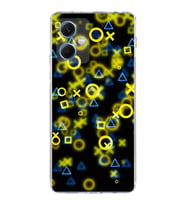 PrintiFy Xiaomi Redmi Note 12 5G Uyumlu Kamera Korumalı Semboller Tasarımlı Şeffaf Kılıf