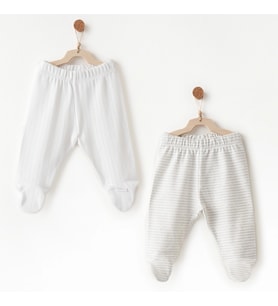 Andywawa Ac26585 Hello Elephant 2li Patikli Pantolon White
