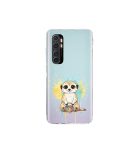 Xiaomi Mi Note 10 Lite ile Uyumlu Splash Mirket Tasarımlı Şeffaf Silikon Kılıf