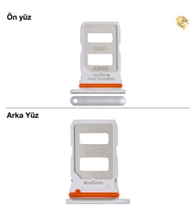 Xiaomi Mi 13 Lite Uyumlu Sim İç Yuvası Çiftli Beyaz Sim Kart Tepsisi Sim Kızağı Sim Çekmecesi