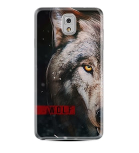 Samsung Note 3 4 5 8 9 20 Ultra 10 Lite Kılıf Desenli Silikon Wolf Eyes 1758