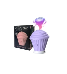 Cupcake Tasarımlı 5 Modlu Şarjlı Klitoral Uyarıcı Mor