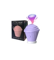 Cupcake Tasarımlı 5 Modlu Şarjlı Klitoral Uyarıcı Mor