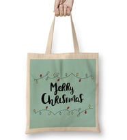 Yılbaşı Yeni Yıl Konseptli Merry Christmas 016 Bez Çanta Uzun Saplı