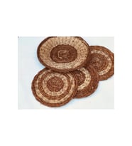 Clivia Hasır Duvar Tabağı, Duvar Süsü_ 4'lü set