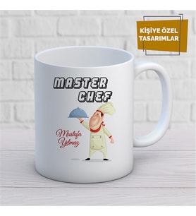 Kişiye Özel İsim Yazılabilir Master Chef Kupa Bardak