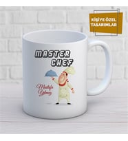 Kişiye Özel İsim Yazılabilir Master Chef Kupa Bardak