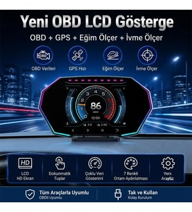 Ally F11 OBD2 + GPS Head Up Display HUD Dijital Hız Göstergesi-(5775) - EEEEEE7002-8539