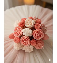 Mumelia Candles Atelier Roses - Doğal Soya Mum Buketi