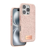 Onegif Apple iPhone 16 Pro Max Bright Simli Kapak - Pembe