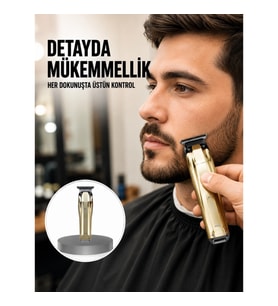 Mey İthalat® USB Şarjlı Saç Sakal Kesme Makinesi Hassas Detay Kesim İçin Yeni Nesil