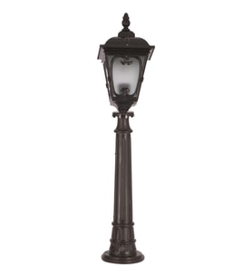 AVONNI BSU-68181-BSY-B Siyah Boyalı Dış Mekan Aydınlatma E27 Çelik Boru ABS Polikarbon Cam 20cm