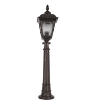 AVONNI BSU-68181-BSY-B Siyah Boyalı Dış Mekan Aydınlatma E27 Çelik Boru ABS Polikarbon Cam 20cm