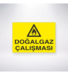Doğalgaz Çalışması 21x28 Arkası Yapışkanlı Levha