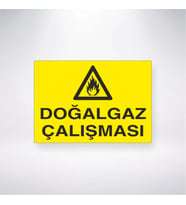 Doğalgaz Çalışması 21x28 Arkası Yapışkanlı Levha