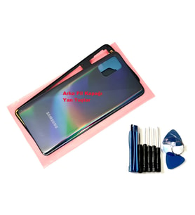 Tkgz Samsung Galaxy A51 (SM-A515) KASA Arka Pil Batarya Kapağı (TAMİR SETİ) SİYAH
