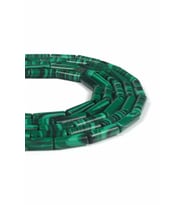 Malakit Sıkma Parlak Yeşil Silindir Kesim 4x13mm Dizi