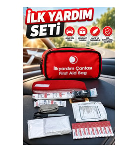 Araç İçin Kompakt İlk Yardım Seti Hafif ve Taşınabilir