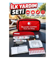Araç İçin Kompakt İlk Yardım Seti Hafif ve Taşınabilir