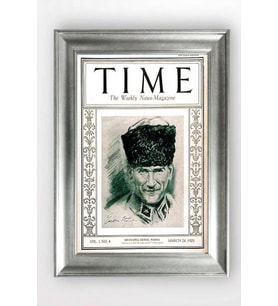 Gümüş Çerçeveli Atatürk Tablo cv727