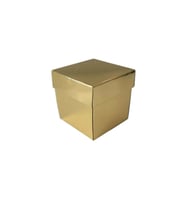 Komple Karton Kutu Düz Renk 6X6X6 CM (25 Adet)  Gold