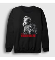 Presmono Unisex Siyah Daryl Dixon V2 The Walking Dead Sweatshirt 520791tt