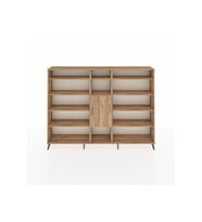 Arges Dolap 12 Raflı Tek Kapaklı  220x30x163 Çam-Çam