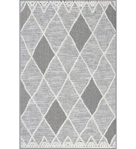 Eliana Home Baskılı, Yıkanabilir Kaymaz Taban Salon Halısı LNA1815 100x150 cm (Gri)