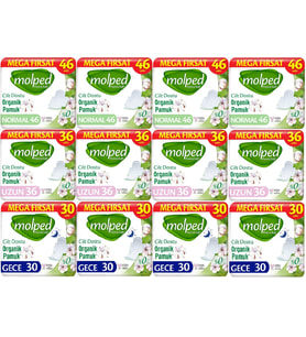 Molped Pure&Soft Hijyenik Ped Avantaj PK Normal 184 + Uzun 144 + Gece 120 Toplam : 448 Adet