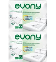 Evony Hasta Yatak Koruyucu Örtü 60*90CM 60 Adet (2PK*30) (Kaymaz Özellikli)