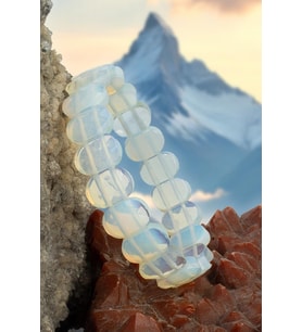 Opal Doğal Taş Oval Kesim Bileklik