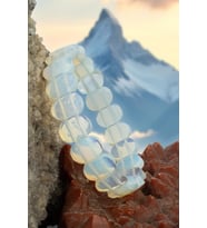 Opal Doğal Taş Oval Kesim Bileklik