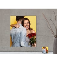 BK Gift Kişiye Özel Yağlıboya Tasarımlı Dekoratif Ahşap Tablo 13x15cm