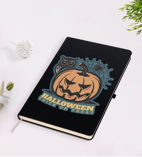 BK Gift Halloween Tasarımlı Siyah Defter-2