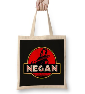 Jurassic Negan Walking Dead Park Bez Çanta Uzun Saplı