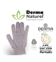 Derma Naturel Therapy Saf Yün Parmaklı Banyo Eldiveni T-478