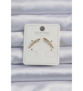 Xuping Gold Renk Zirkon Taşlı Küpe (Altın)